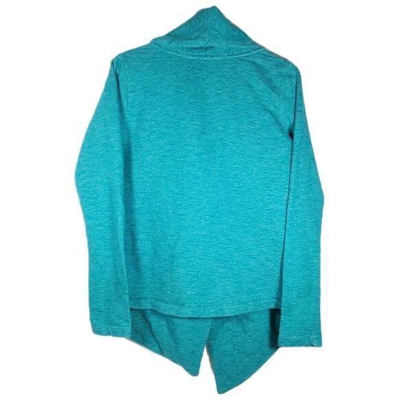 THE NORTH FACE Women's Fallsgrove Small Green Wrap Sweater Open Front Cardigan - Picture 9 of 12